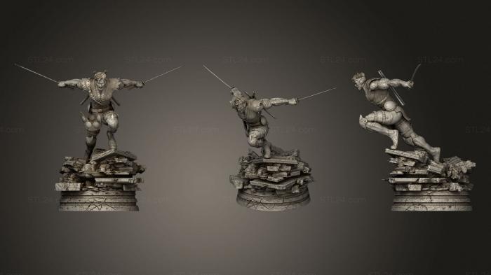 Military figurines (Ninjak, STKW_1555) 3D models for cnc